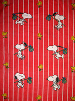 Vintage Peanuts Gang Flat Sheet - Snoopy Hobo