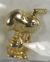 Snoopy Hockey Player Gold-Tone Pin