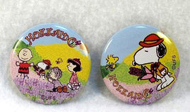 Peanuts Gang Hokkaido (Japan) Pinback Buttons Set - Reduced Price!