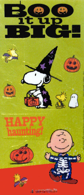 Peanuts Gang Holographic Halloween Stickers (4 Sheets!)