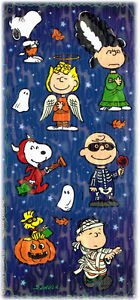 Peanuts Gang Holograhic Halloween Stickers - snoopn4pnuts.com