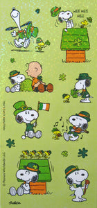 Peanuts Gang Holographic St. Patrick's Day Stickers