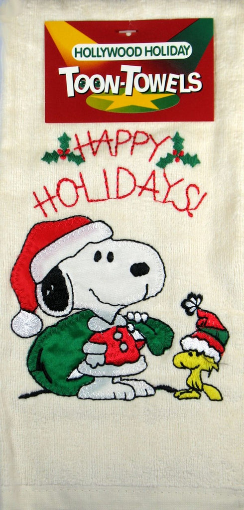 Snoopy Happy Holidays Hand Towel