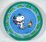 Snoopy Holiday Tin Serving Tray