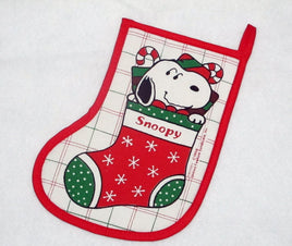 Snoopy Vintage Christmas Stocking - Shaped Hot Pad - snoopn4pnuts.com