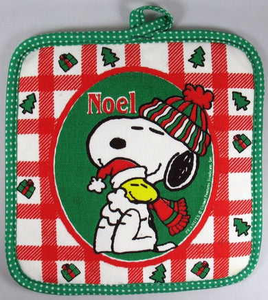 Snoopy Vintage Christmas Hot Pad / Pot Holder - Noel