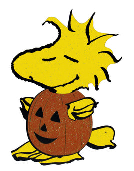 Peanuts Gang Sparkling Halloween Die - Cut Wall Decor - Woodstock - snoopn4pnuts.com