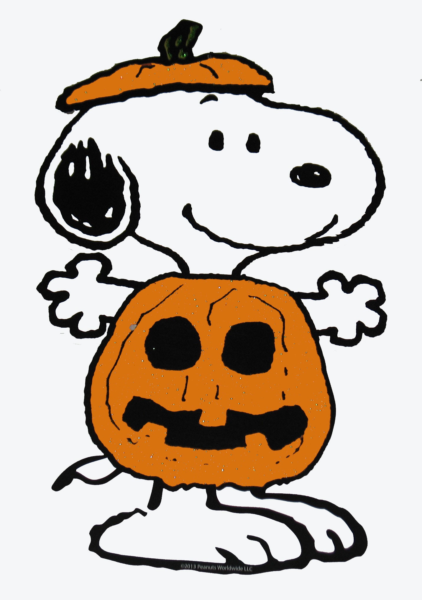 Peanuts Gang Sparkling Halloween Die-Cut Wall Decor - Snoopy ...