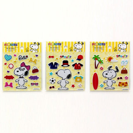 Snoopy and Belle Puffy Dress - Up Stickers - Great For Scrapbooking! - snoopn4pnuts.com