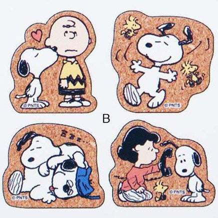 Peanuts 12 - Piece Cork Sticker Set - Great for Scrapbooking! So Unique! - snoopn4pnuts.com