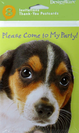 Snoopy Beagle Party Invitations And Thank You Cards Set