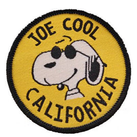 Snoopy JOE COOL CALIFORNIA PATCH - 2" Size - snoopn4pnuts.com