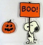 Snoopy Halloween Jelz Window Clings - BOO!
