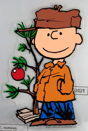 Charlie Brown Christmas Jelz Window Cling - Christmas Tree - snoopn4pnuts.com