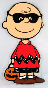 Charlie Brown Halloween Jelz Window Cling - Masked Charlie