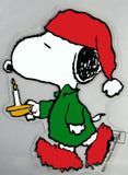 Snoopy Christmas Jelz Window Cling - Sleepy