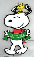 Snoopy Christmas Jelz Window Cling - Christmas Banner