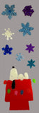 Snoopy Large 11-Piece Christmas Jelz Window Clings