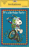 Snoopy Joe Cool Biker Party Invitations