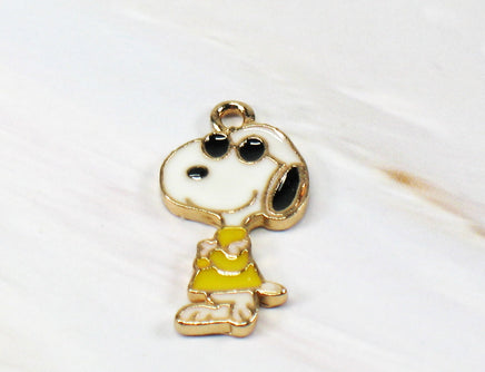 Snoopy Joe Cool Enamel Charm - snoopn4pnuts.com