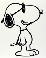 Snoopy Joe Cool Die-Cut Vinyl Decal - Black