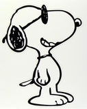 Snoopy Joe Cool Die-Cut Vinyl Decal - Black