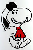 Smiling Snoopy Joe Cool Indoor/Outdoor Vinyl Sticker (Full Color)