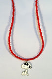 Snoopy Joe Cool Beaded Necklace