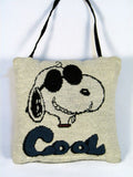 Snoopy Joe Cool "Needlepoint" Tapestry Pillow Ornament or Wall Decor