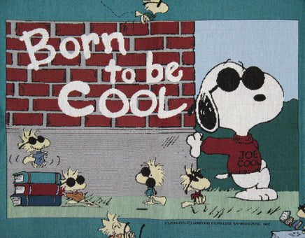 Snoopy Joe Cool Tapestry - Style Woven Floor Mat (Or Hang As Wall Decor!) - snoopn4pnuts.com