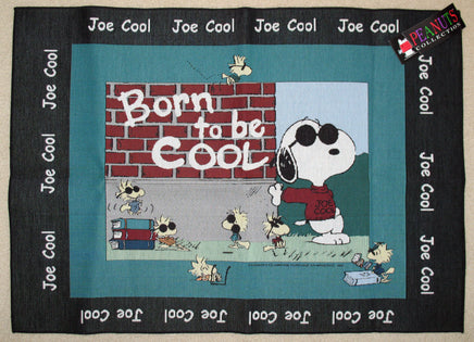 Snoopy Joe Cool Tapestry - Style Woven Floor Mat (Or Hang As Wall Decor!) - snoopn4pnuts.com