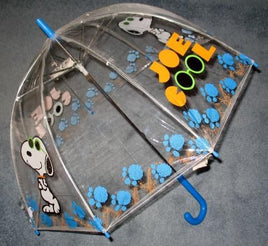 Child's Snoopy Joe Cool Clear Vinyl Umbrella (Orange Handle)