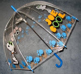 Child's Snoopy Joe Cool Clear Vinyl Umbrella (Orange Handle)