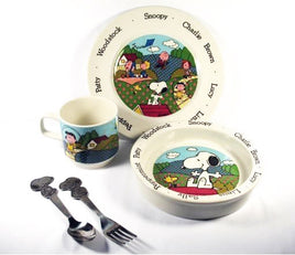 Peanuts Gang Johnson Brothers Dish Set + Silverware