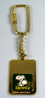 Snoopy Tennis Player Gold-Tone Key Chain