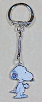Snoopy Shaking Hands Silver Plated Holographic Key Chain
