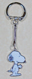 Snoopy Shaking Hands Silver Plated Holographic Key Chain