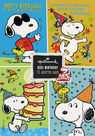 Peanuts Gang Kids Birthday Cards Boxed Set - snoopn4pnuts.com