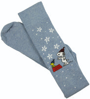 Snoopy Snowflakes Knee Socks