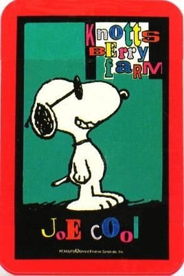 Knott's Berry Farm Snoopy Joe Cool Playing Cards With Storage Case - snoopn4pnuts.com
