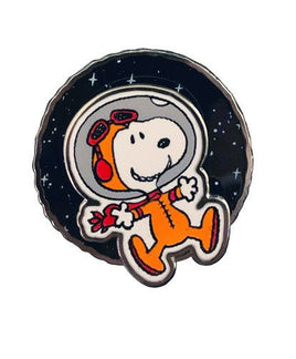 Knott's 2 - Piece Enamel Pin With Movement (Spring - Loaded) - Snoopy Astronaut - snoopn4pnuts.com