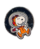 Knott's 2-Piece Enamel Pin With Movement (Spring-Loaded) - Snoopy Astronaut