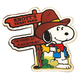 Knott's Enamel Pin - Cowboy Snoopy - snoopn4pnuts.com
