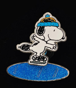 Knott's 2 - Piece Enamel Pin With Movement (Spring - Loaded) - Snoopy Skater - snoopn4pnuts.com