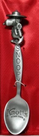 Knott's Snoopy Beagle Scout Pewter 3-D Collector's Spoon