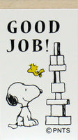 Snoopy Message Rubber Stamp - GOOD JOB! (Great For Teachers!)
