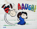 The Kick Off Large RUBBER STAMP - AAUGH!