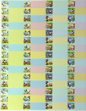 Peanuts Gang Seasonal Labels