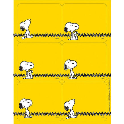 Snoopy Zig Zag Label Stickers - snoopn4pnuts.com