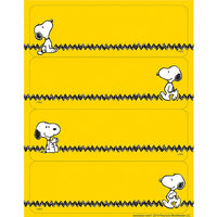 Snoopy Zig Zag Label Stickers - snoopn4pnuts.com